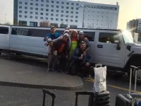 Hummer Airport Pick up with Strip